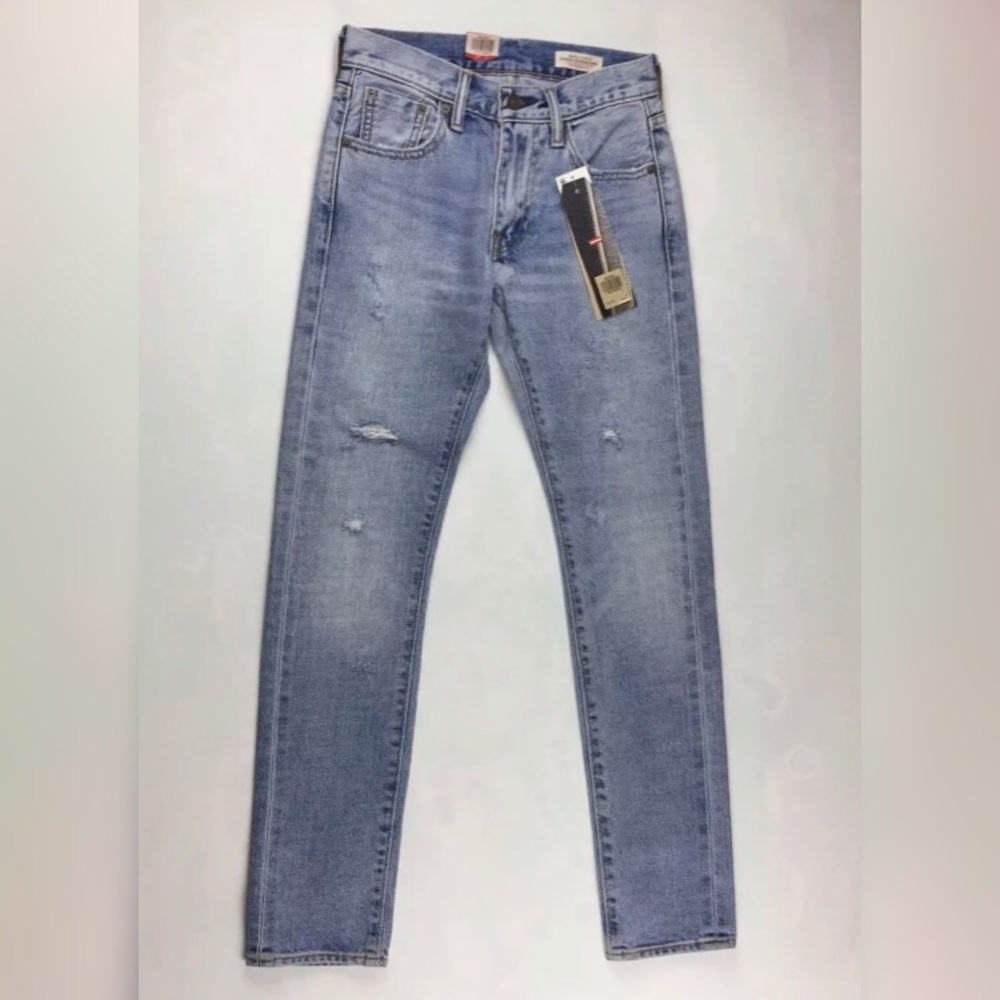 Levis 505 C Slim Straight Leg Selvedge Denim Jeans - Picture 2 of 8